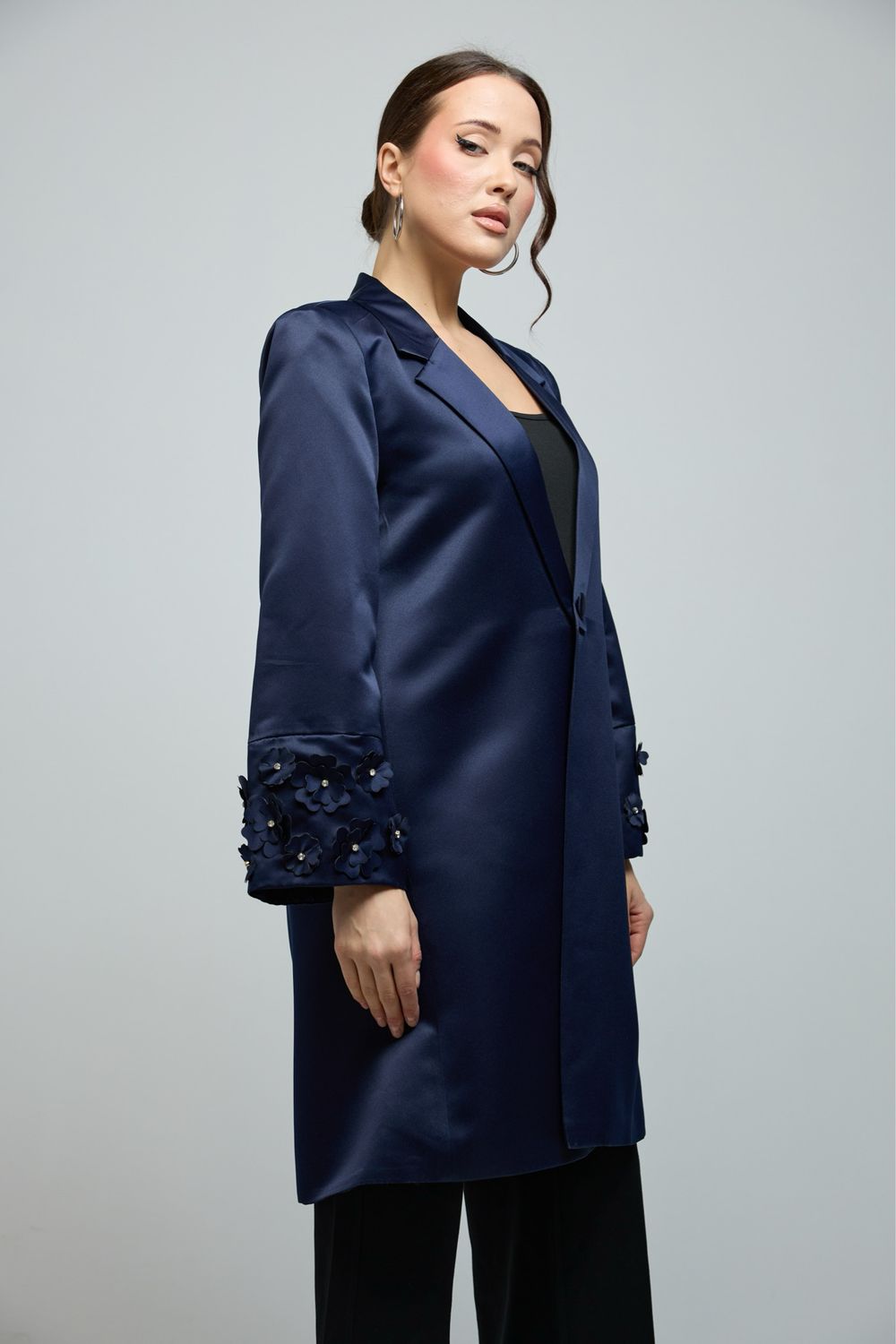 Navy Flower Jacket