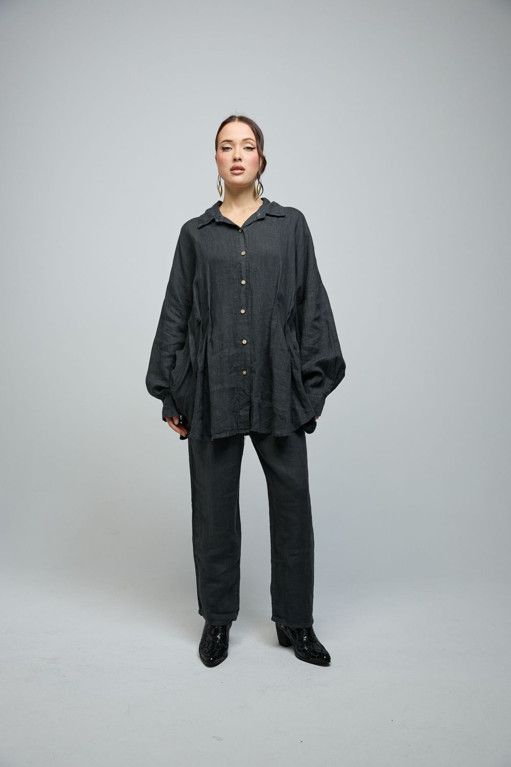 Coe Blouse Dark Grey