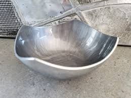 FOUR POINTED BOWL GREY/SILVER 18X18CM