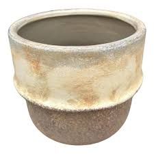 CERAMIC POT RUSTIC BEIGE COLOURS