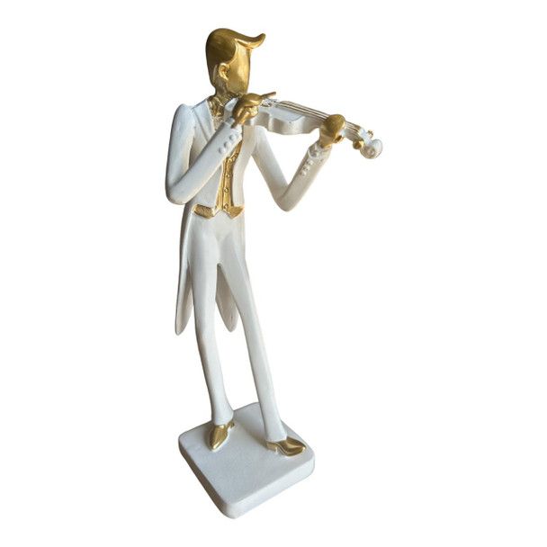 GENTLEMAN IN WHITE TUX PLAYING VIOLIN