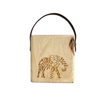 WOODEN DOOR STOP ELEPHANT