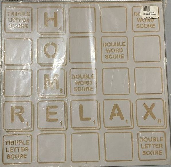 TJHOKO STENCIL 30*30-10 SCRABBLE
