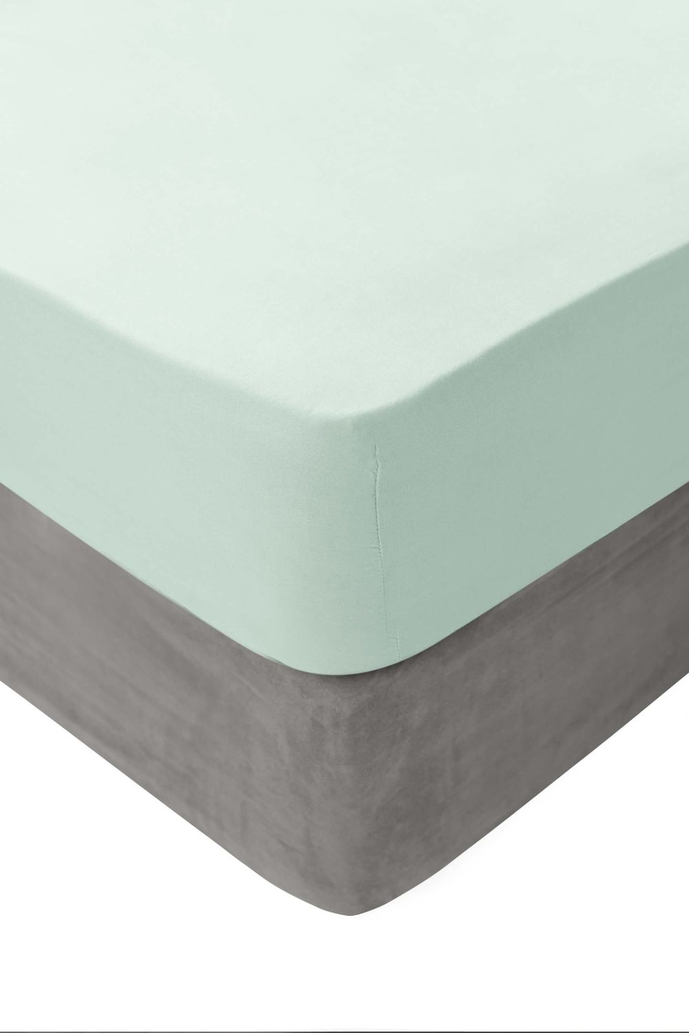 VOLPES FITTED SHEET BRUSHED COTTON KING EXTRA DEPTH DUCKEGG