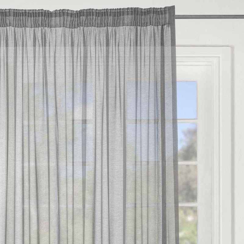 VOLPES CURTAIN MYSTI EXTRA LENGTH GREY TAPED