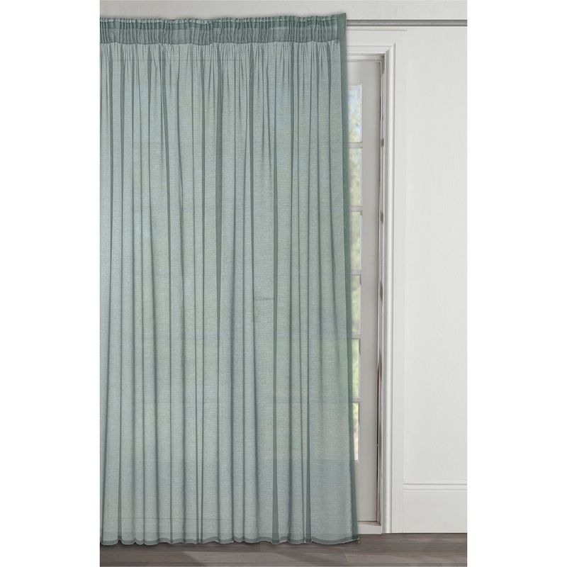 VOLPES CURTAIN MYSTI 270/218 DUCK EGG TAPED