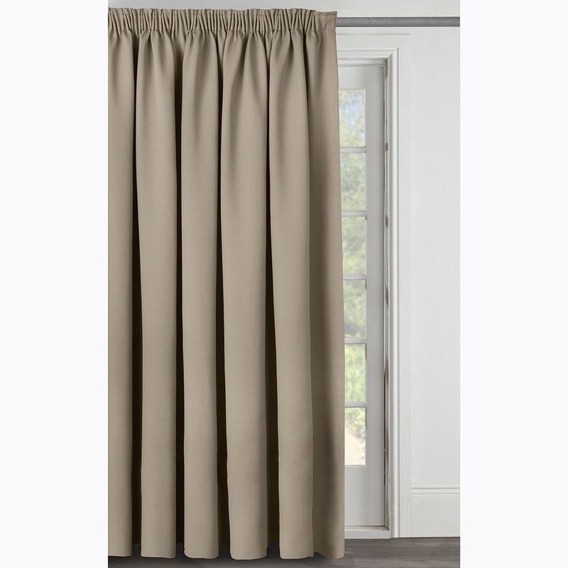 VOLPES CURTAIN BLOCKOUT STANDARD LENGTH MOCCA EYELIT