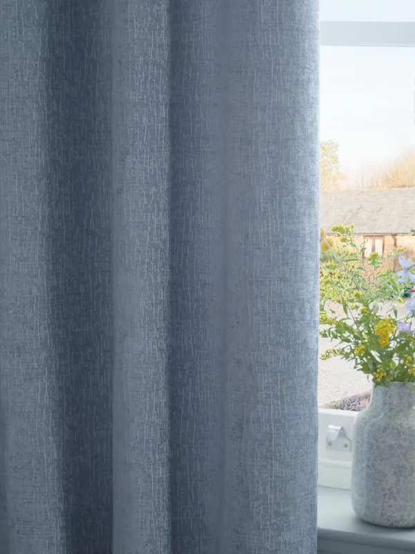 VOLPES CURTAIN HEMP EXTRA LENGTH DENIM EYELIT