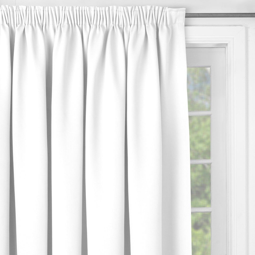 VOLPES CURTAIN PLAIN 230/250 WHITE TAPED
