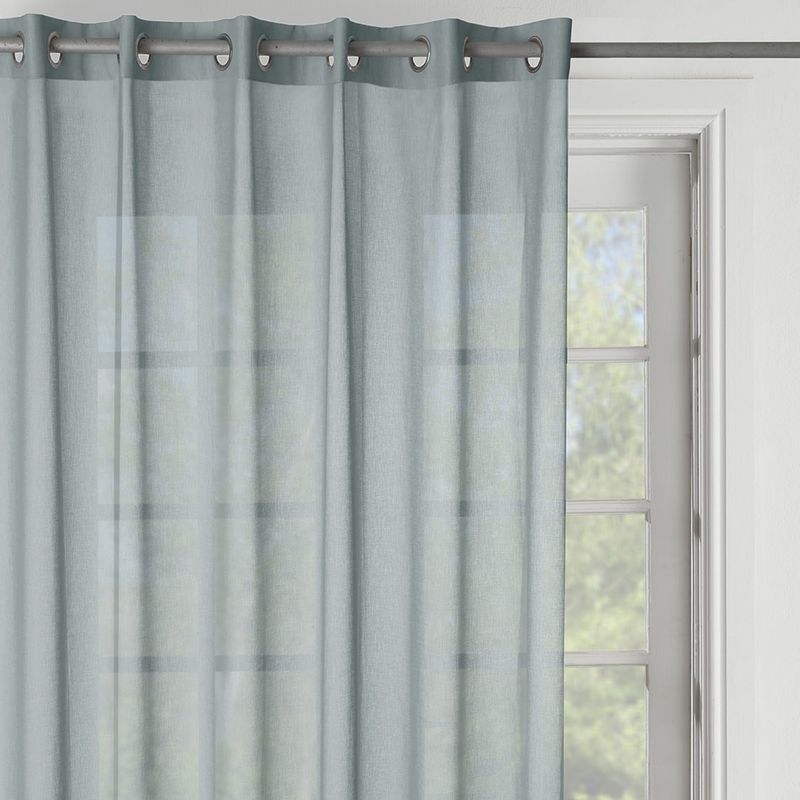 VOLPES CURTAIN MYSTI EXTRA LENGTH DUCK EGG EYELIT