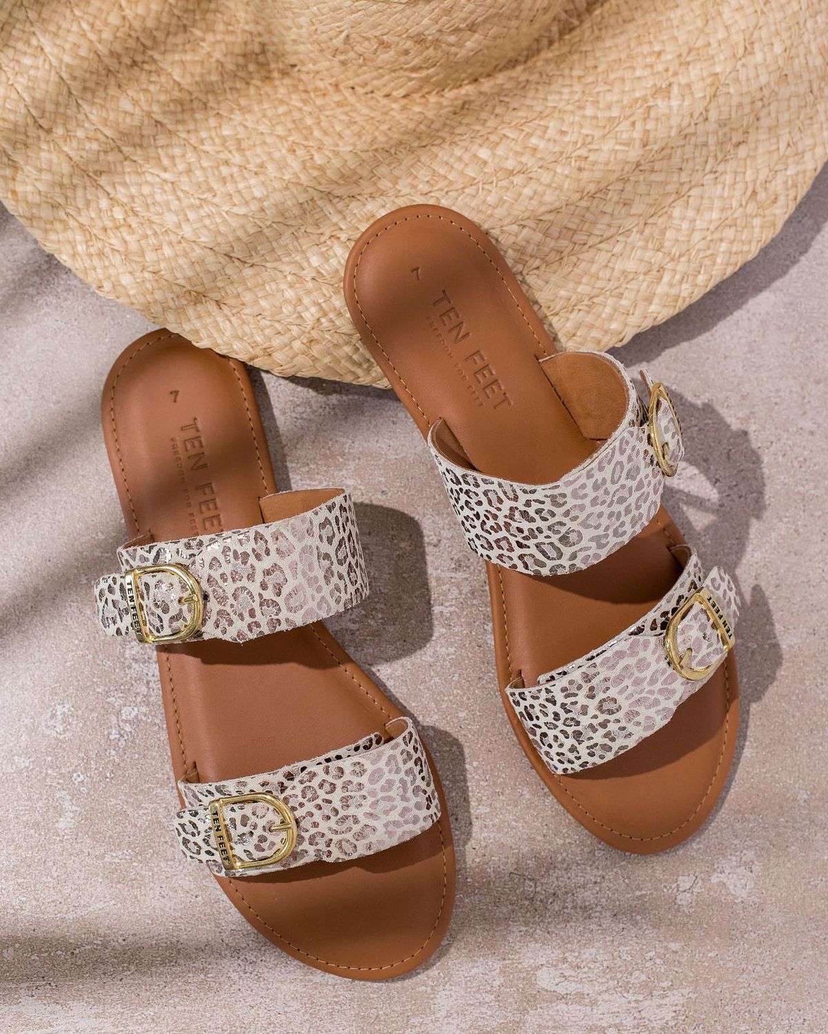 SHOE SANDAL LEOPARD