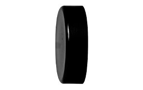 CURTAIN FINIAL BLACK DISC 25MM 2PP