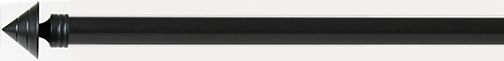 CURTAIN POLE BLACK 25MM X 2.5M