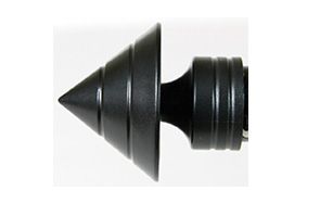 CURTAIN FINIAL BLACK ANDREA 2PP