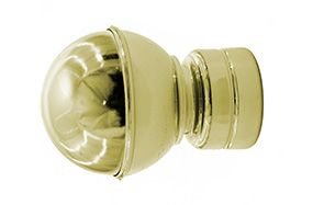 CURTAIN FINIAL BRASS BALL 25MM PP