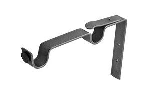 CURTAIN BRACKET SATIN CROME DBL EXTENDED
