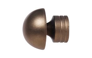 CURTAIN FINIAL ANTIQUE BRONZE ANNENE 2PP
