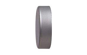 CURTAIN FINIAL SATIN CHROME DISC 25MM 2PP