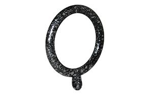 CURTAIN RINGS HAMMERTONE 53MM 10PP