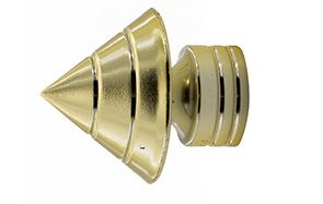 CURTAIN FINIAL BRASS ANDREA 25MM