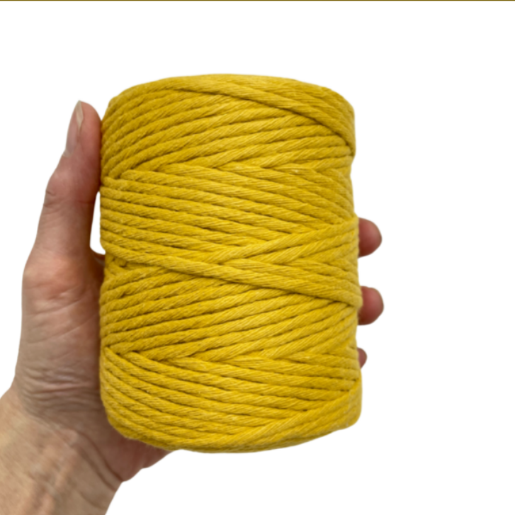 MACRAME SINGLE TWIST COTTON 2MM MUSTARD 250G