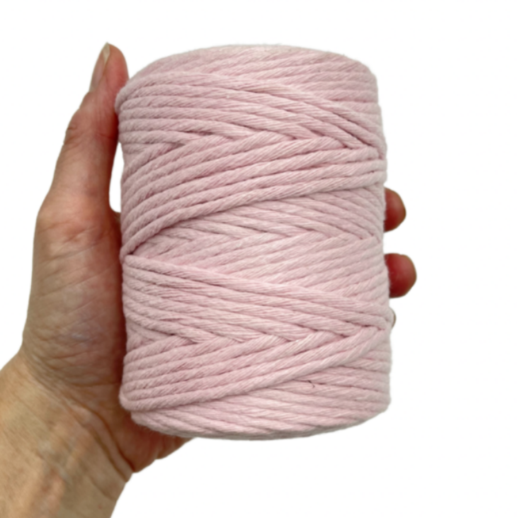 MACRAME SINGLE TWIST COTTON 2MM BLUSH PINK 250G
