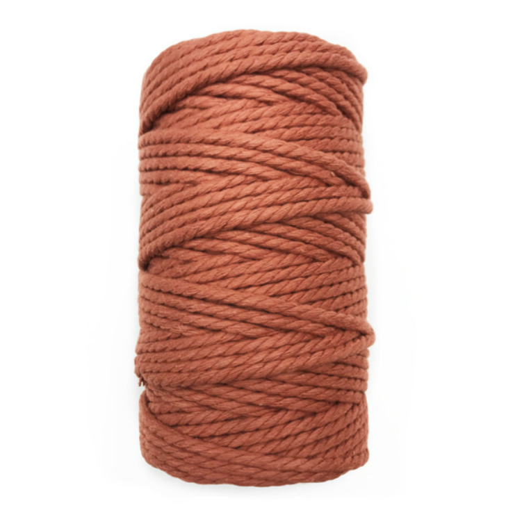 MACRAME TWINE COTTON LUX 100/309 4MM TERRACOTTA 500G