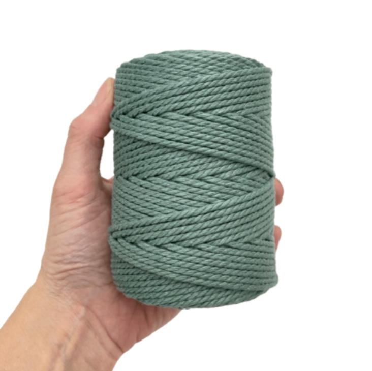 MACRAME TWINE COTTON 304 2MM SAGE 250G