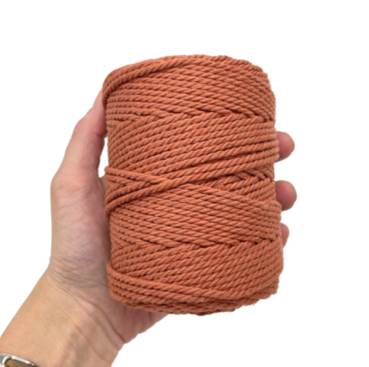 MACRAME TWINE COTTON 304 2MM TERRACOTTA 250G