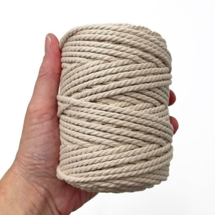MACRAME TWINE COTTON 3MM NATURAL 500G