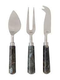 HAUS FEAST CHEESE KNIFE SET OF 3 OYSTER