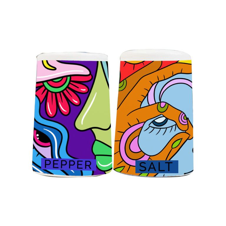 CERAMIC SALT &amp; PEPPER SHAKER CARTOON