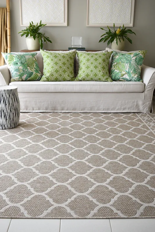 MONN RUG LATTICE SAND 1.6M X 2.4M