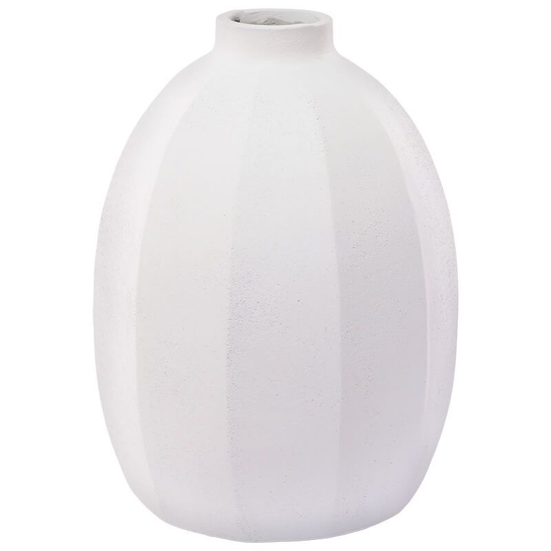 VASE LINEAR WHITE 42X32CM