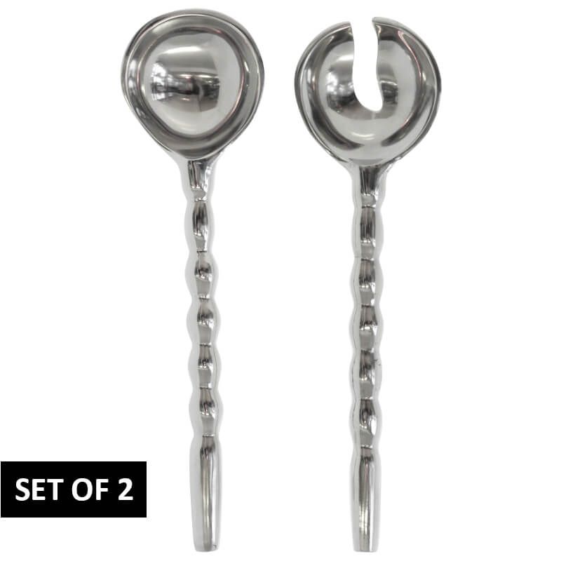 SALAD SERVER KNOTS SET AKUMINUM