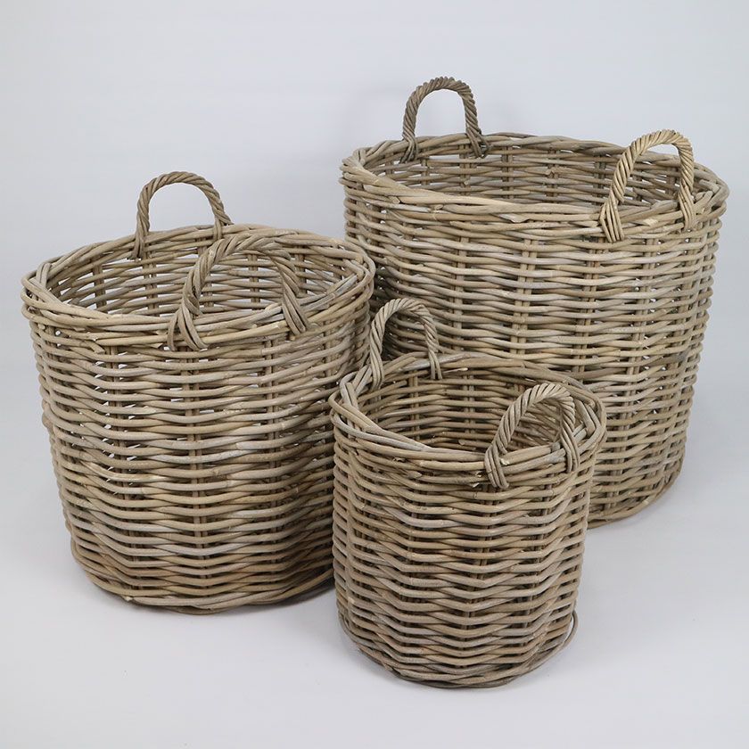 BASKET RATTAN ROUND MEDIUM