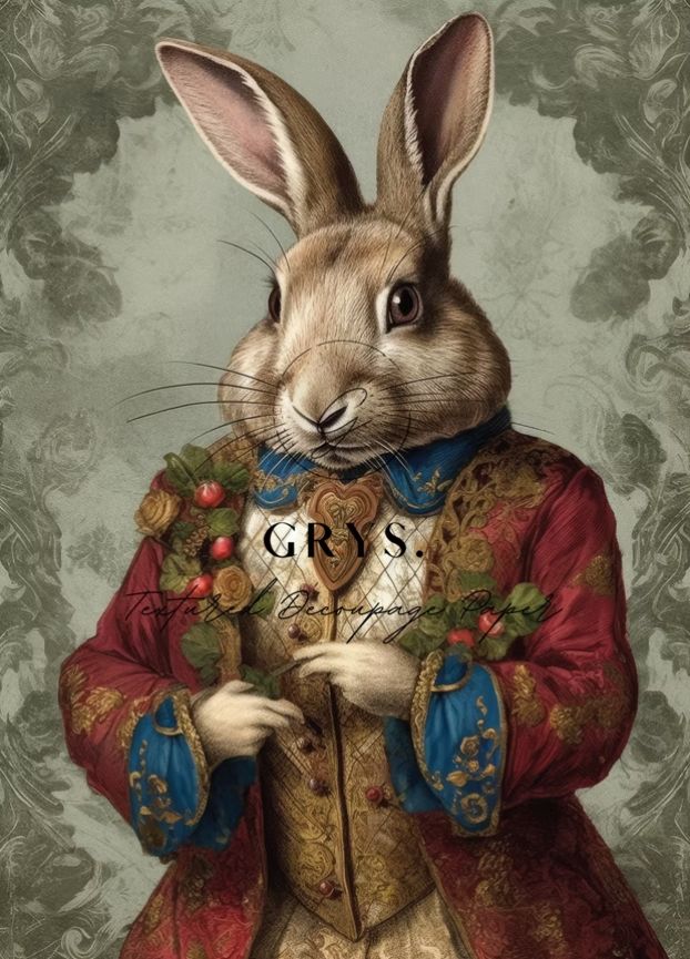 GRYS DECOUPAGE FRIENDS WITH ALICE A5