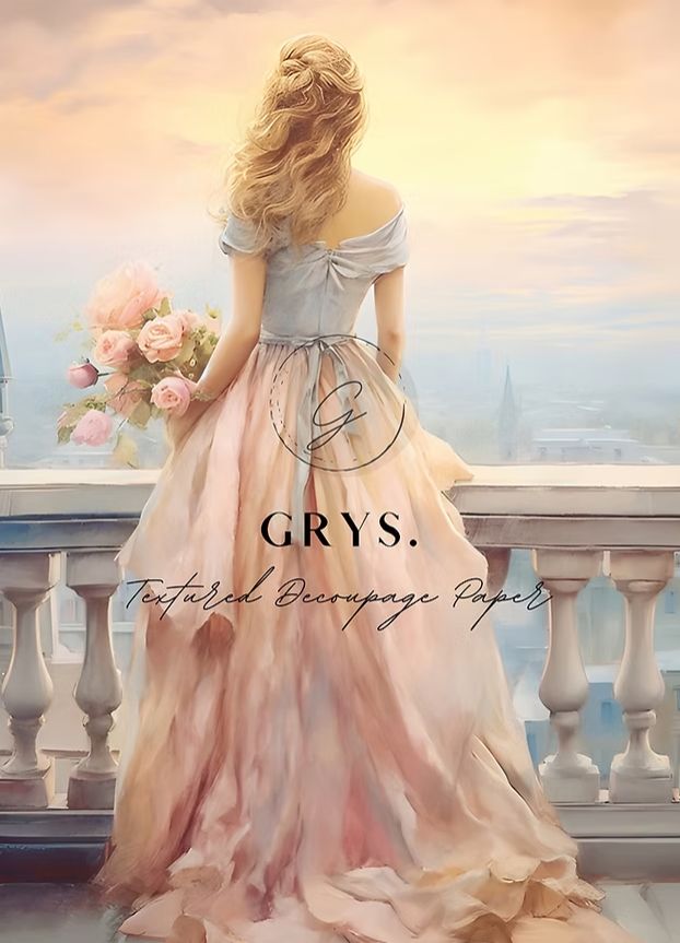 GRYS DECOUPAGE FINDING PEACE A3