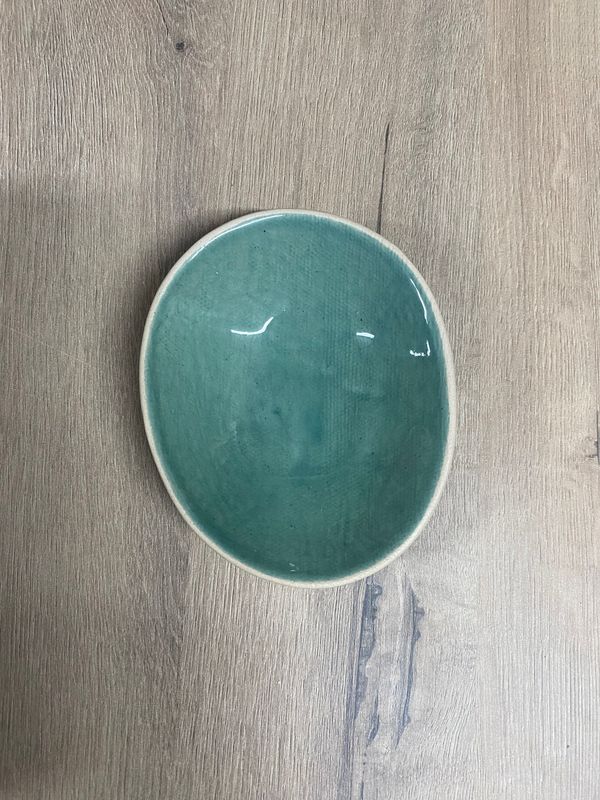 GINGHAM SMALL ROUND PLATTER BOWL