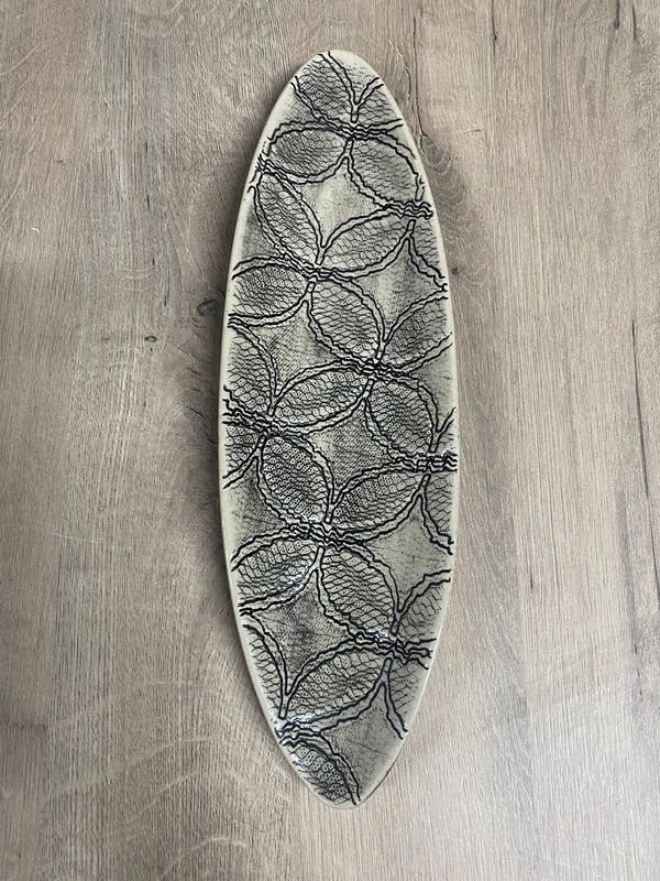 GINGHAM PLATTER BOAT SMALL