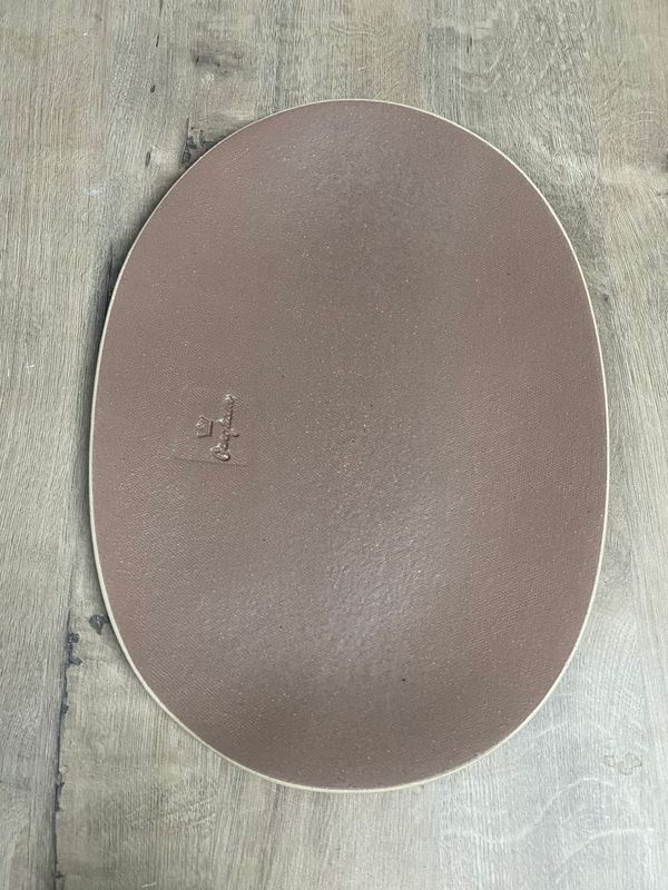 GINGHAM PLATTER BOARD OVAL MEDIUM