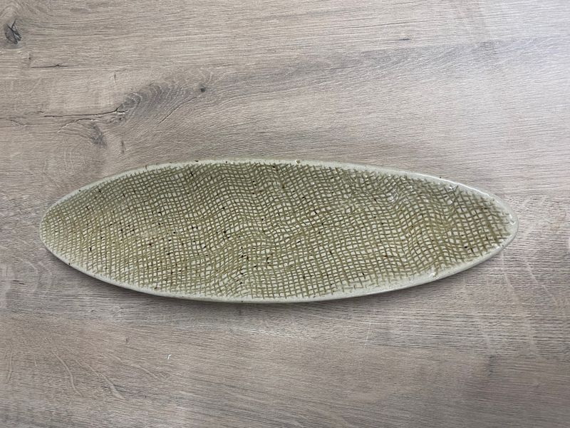 GINGHAM PLATTER BOAT SMALL