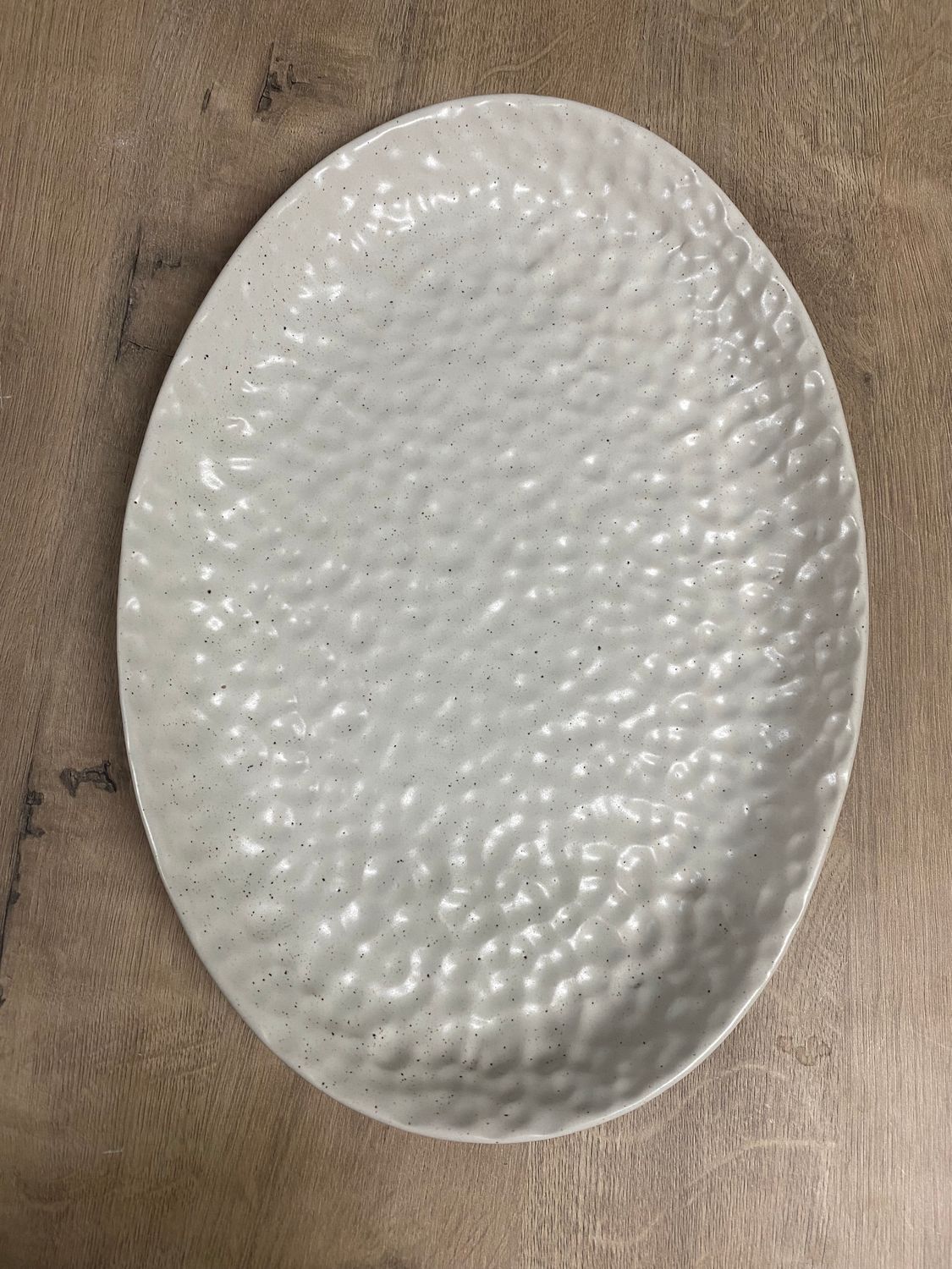 GINGHAM PLATTER BOARD OVAL MEDIUM