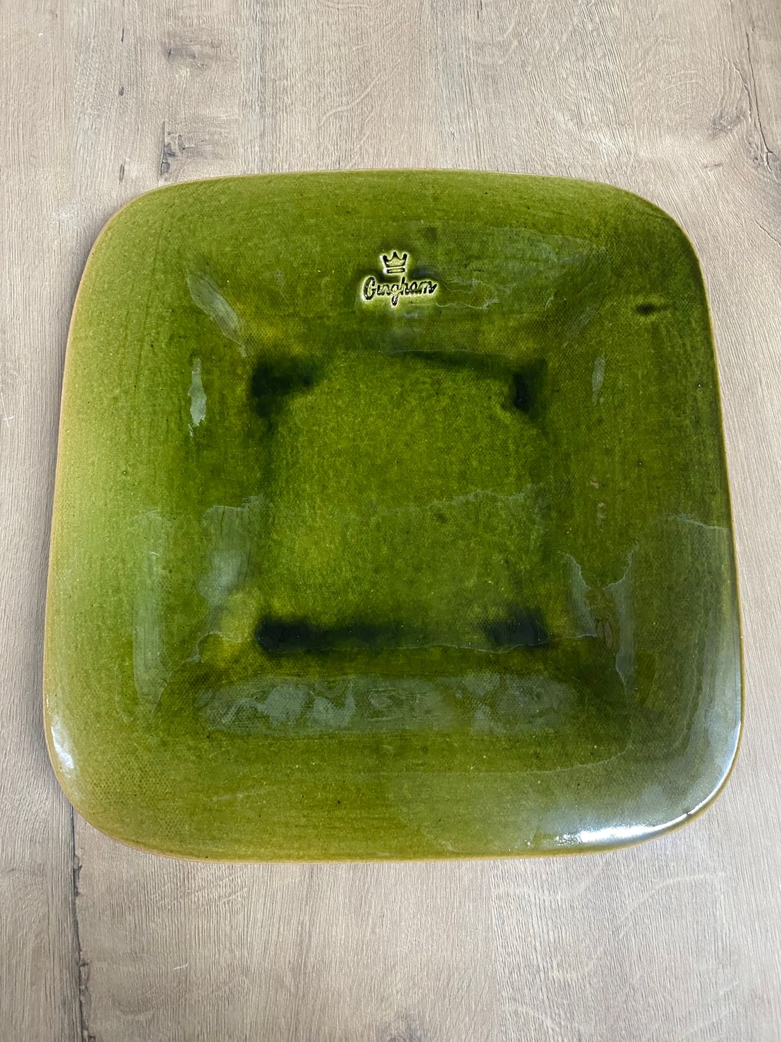 GINGHAM PLATTER BOARD OVAL MEDIUM