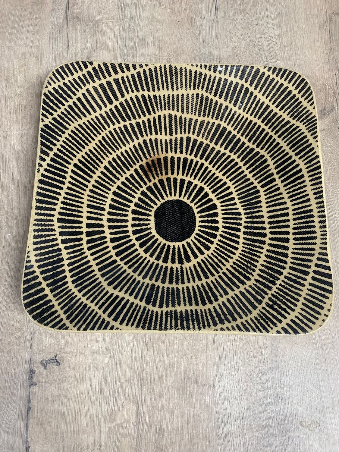 GINGHAM PLATTER BOARD OVAL MEDIUM