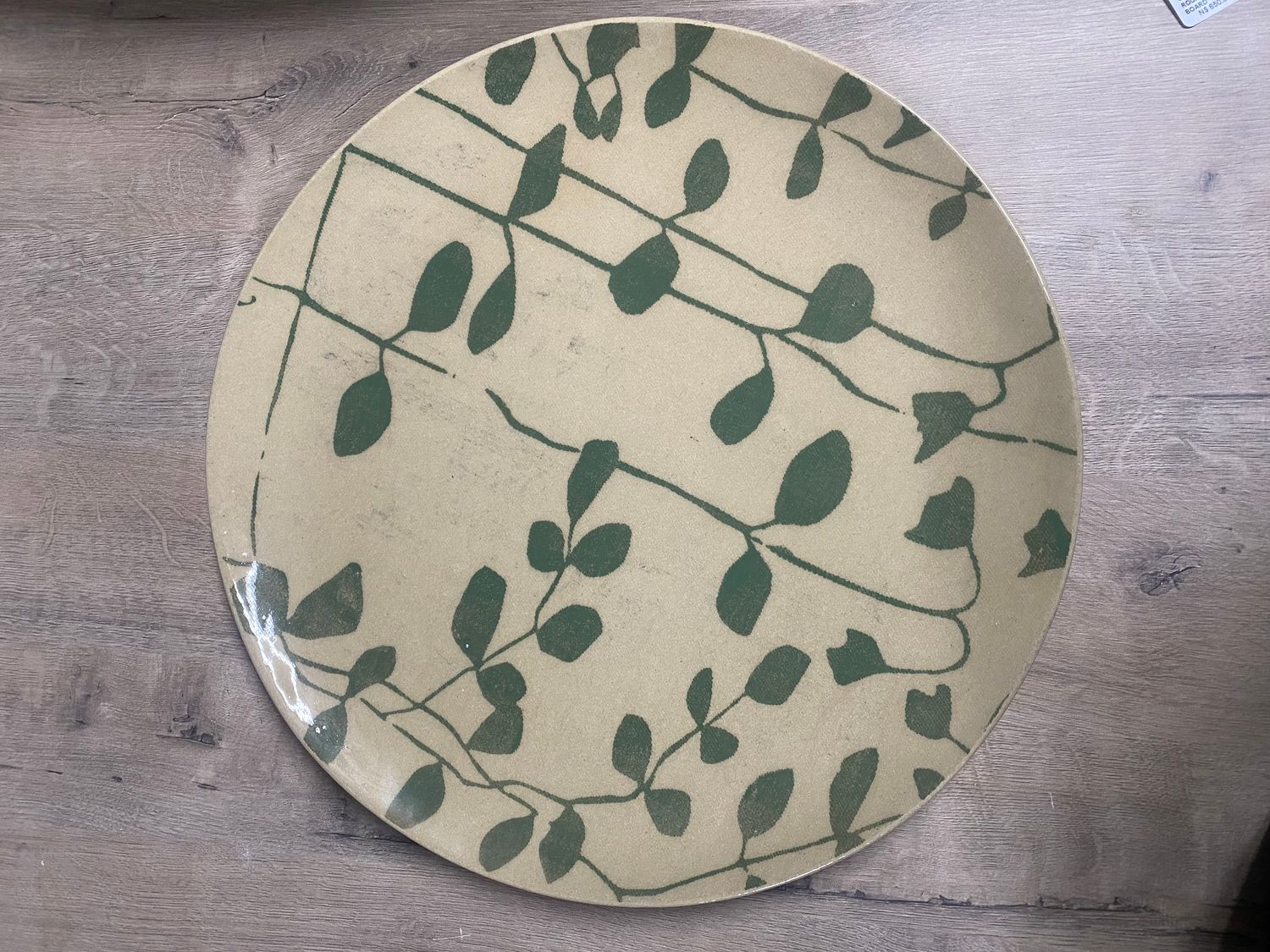 GINGHAM PLATTER BOARD OVAL MEDIUM