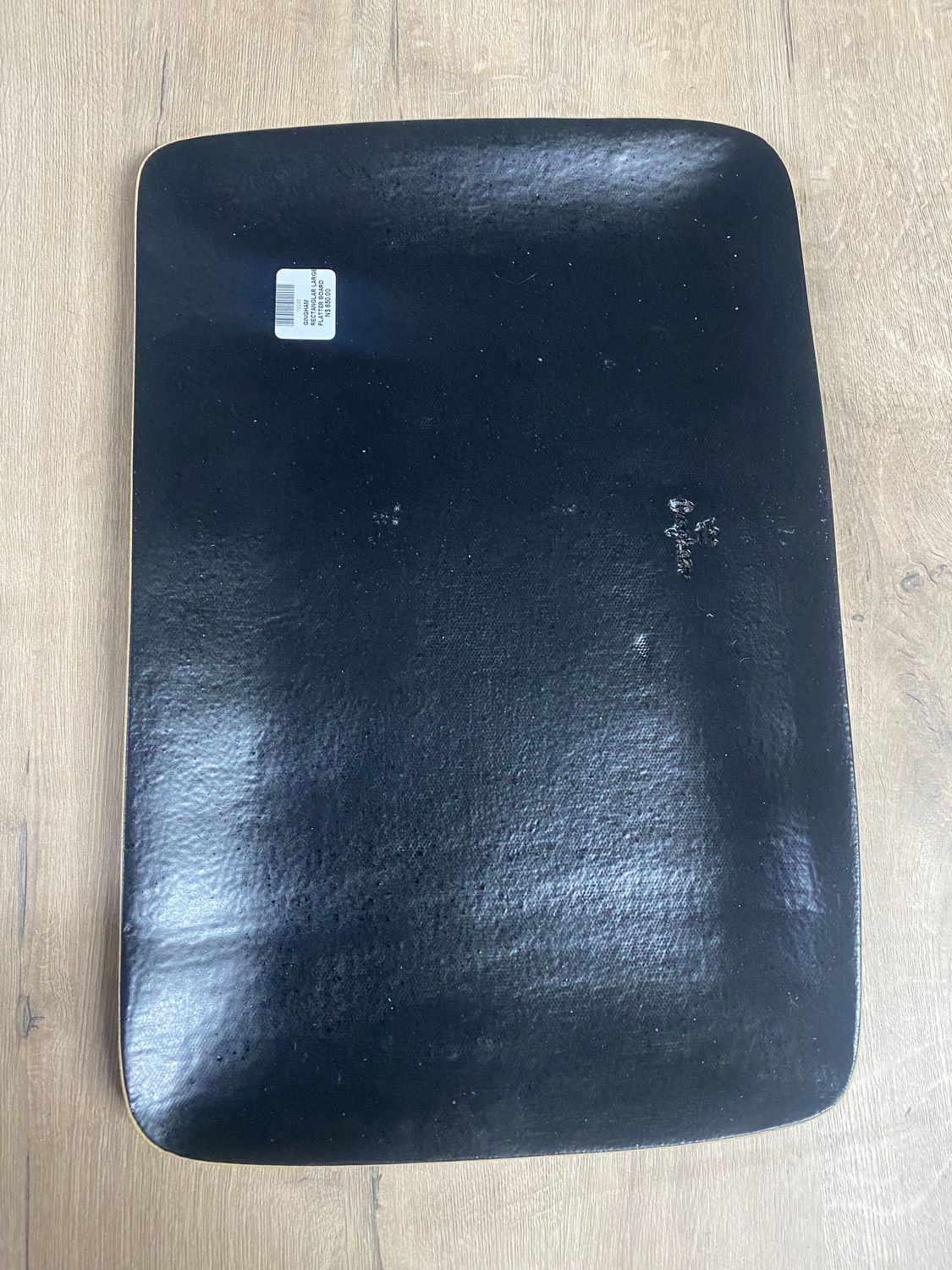 GINGHAM PLATTER BOARD RECTANGULAR LARGE