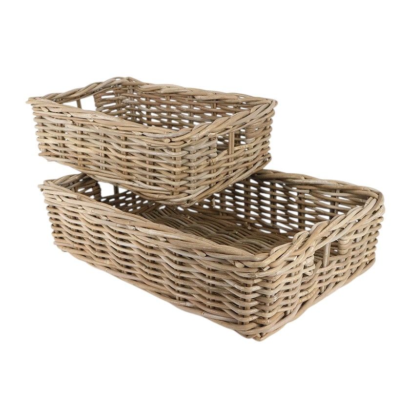 BASKET RATTAN SHELF LARGE
