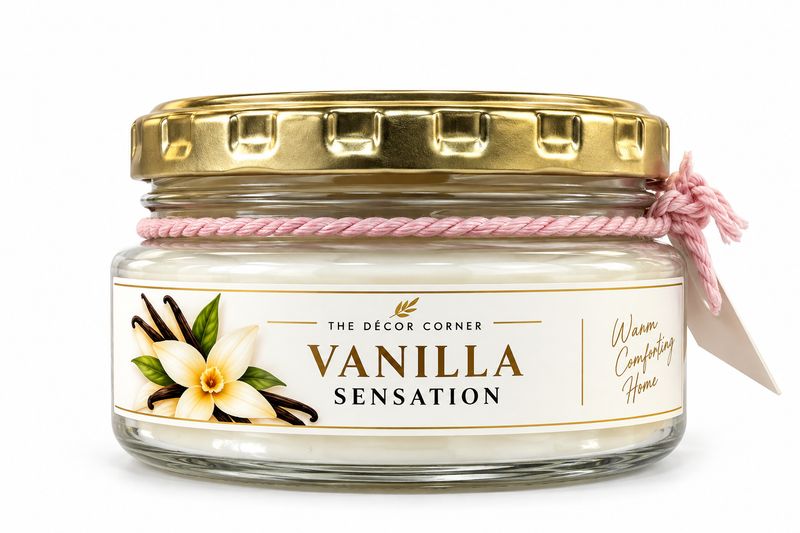 CANDLE SOY WAX VANILLA SENSATION