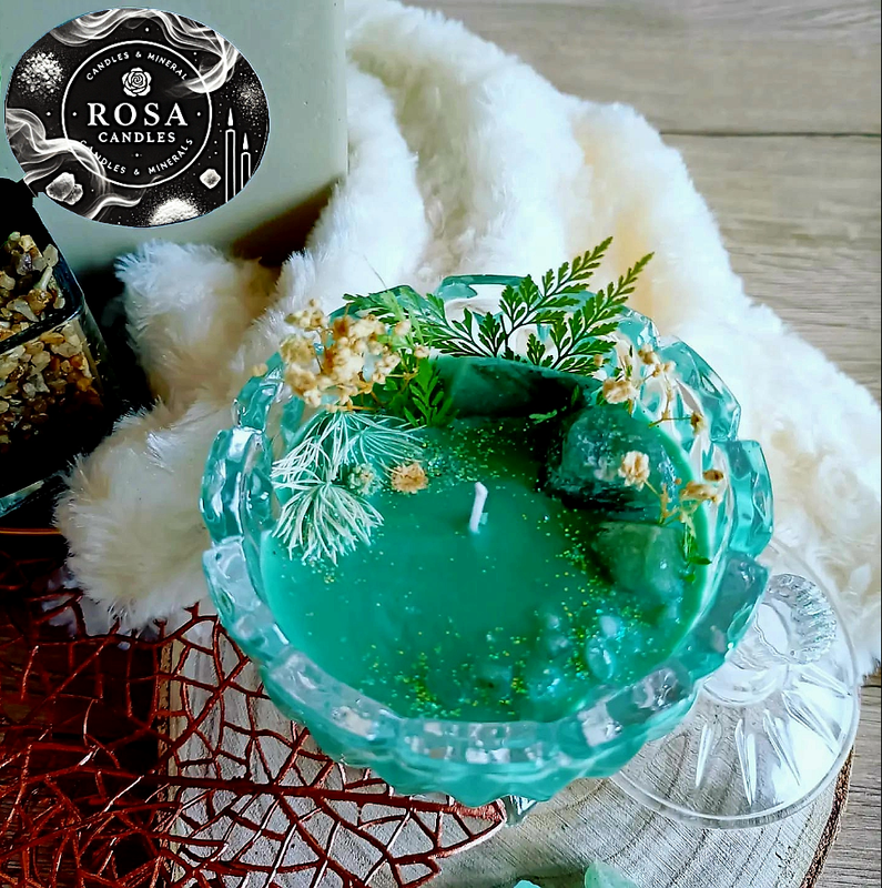 Artist Candles  &quot;Green aventurine&quot;